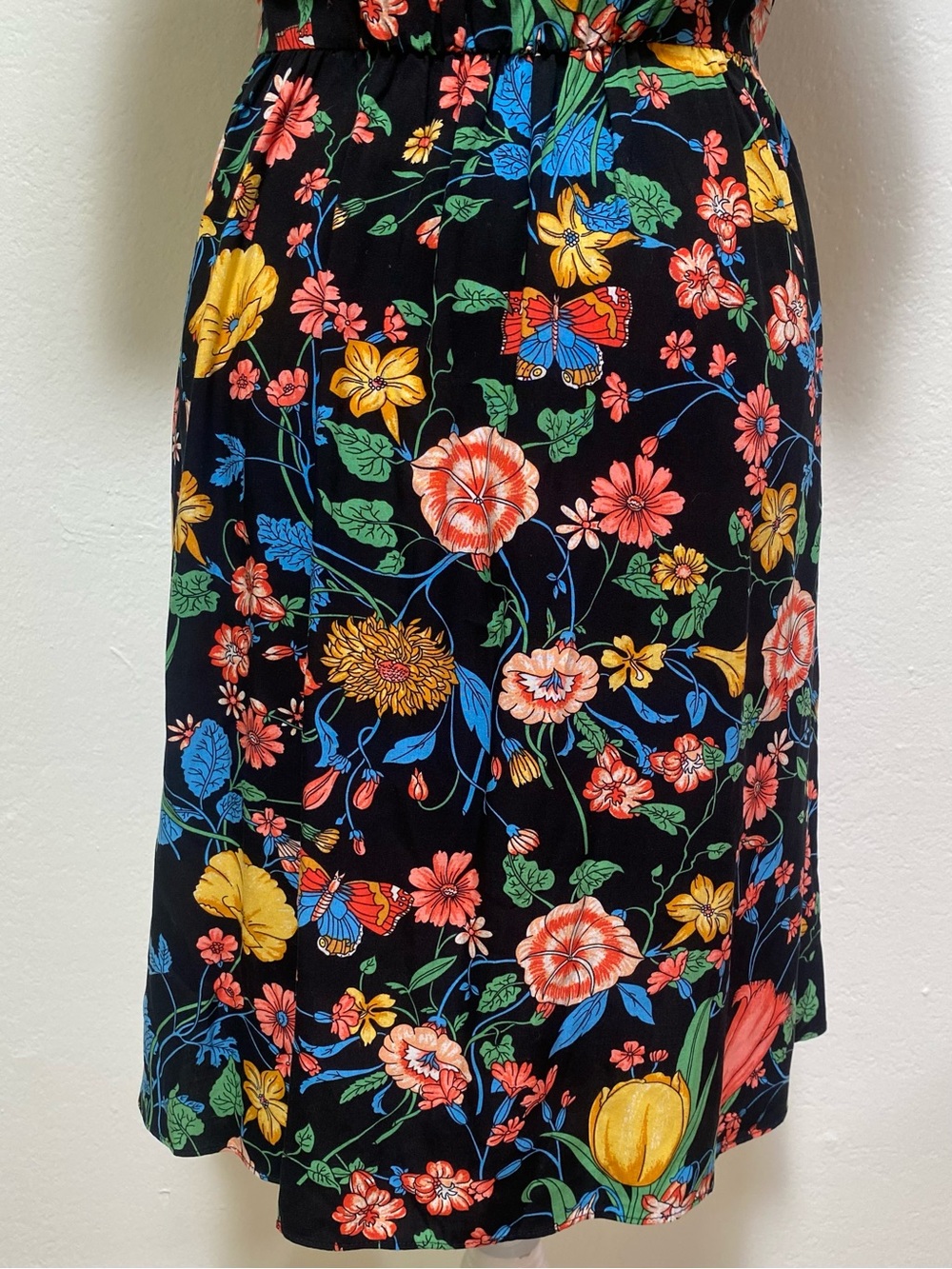 Maeve Anthropologie Bloedel Floral Midi Dress US 8P Pockets Side Zip - Picture 8 of 16